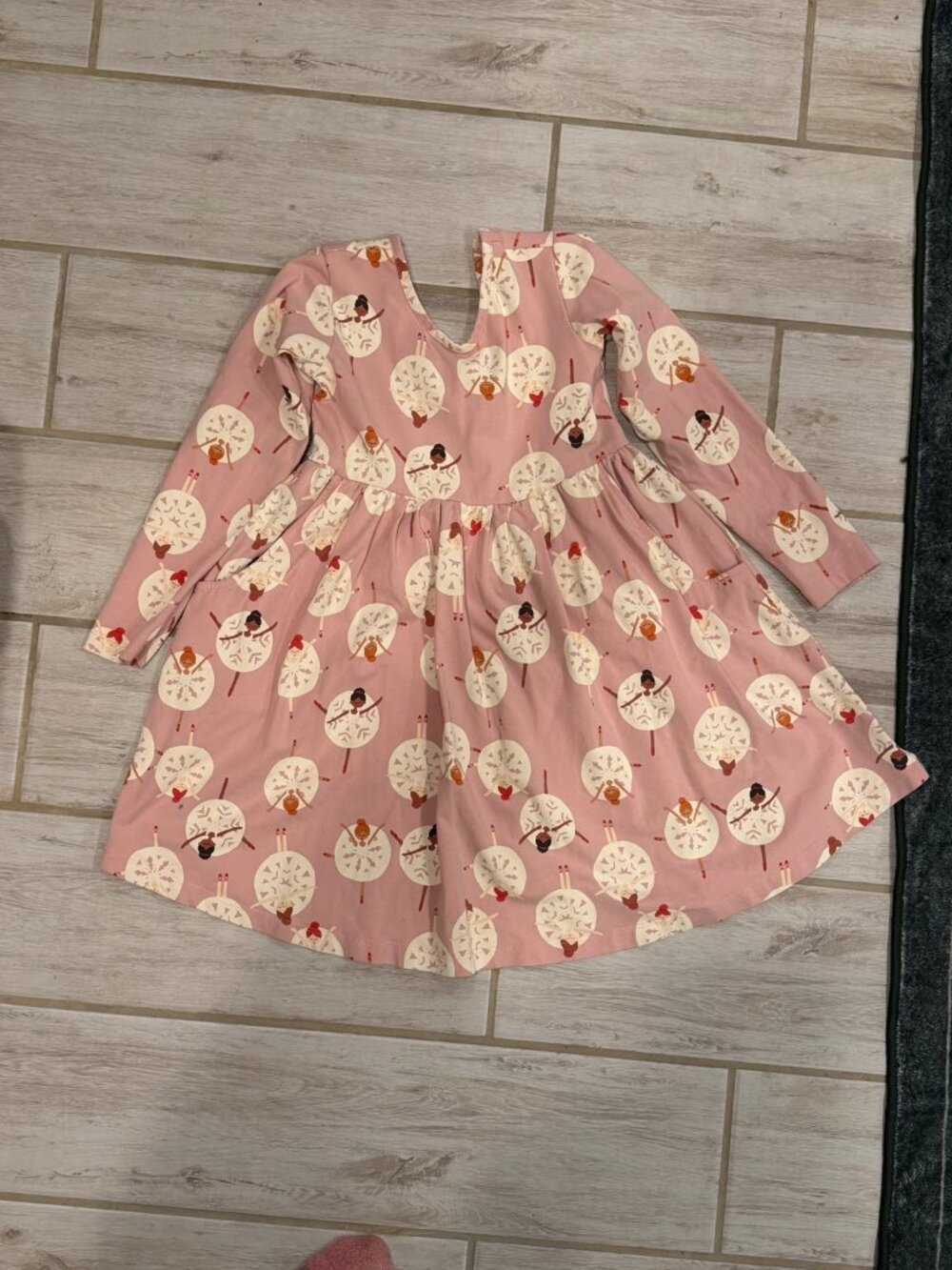 Hanna Andersson Ballerina Twirl Dress Pink Size 5